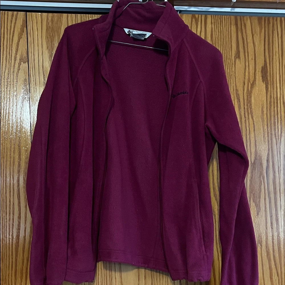 SALE Columbia Maroon Fleece Jacket